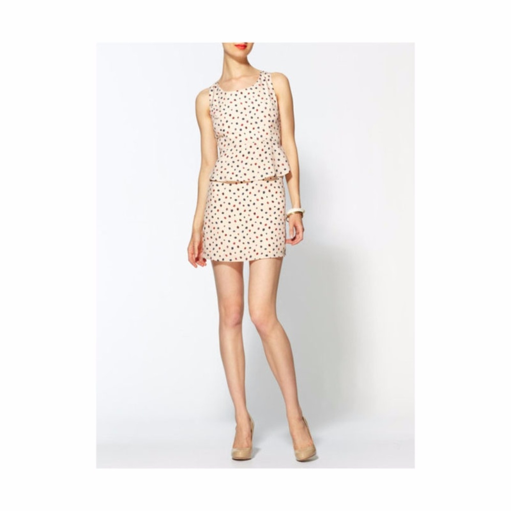 Boundary & CO Dot Peplum Dress